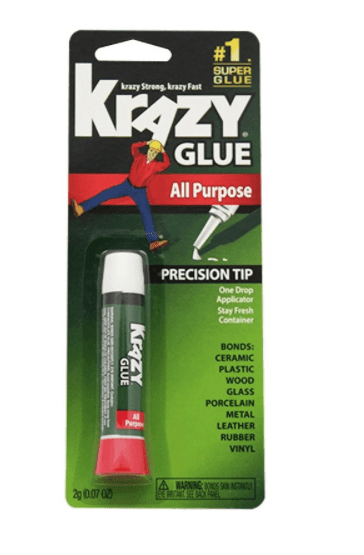 A package of krazy glue with the packaging on it.