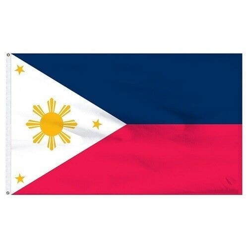 A flag of the philippines is shown.