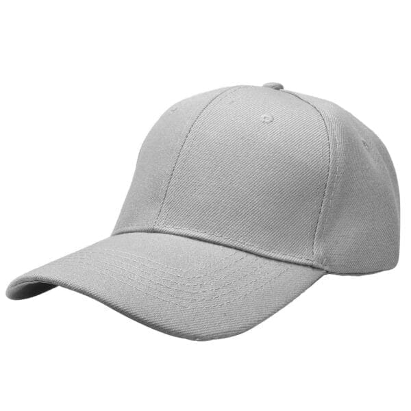 A light gray hat is shown on a white background.