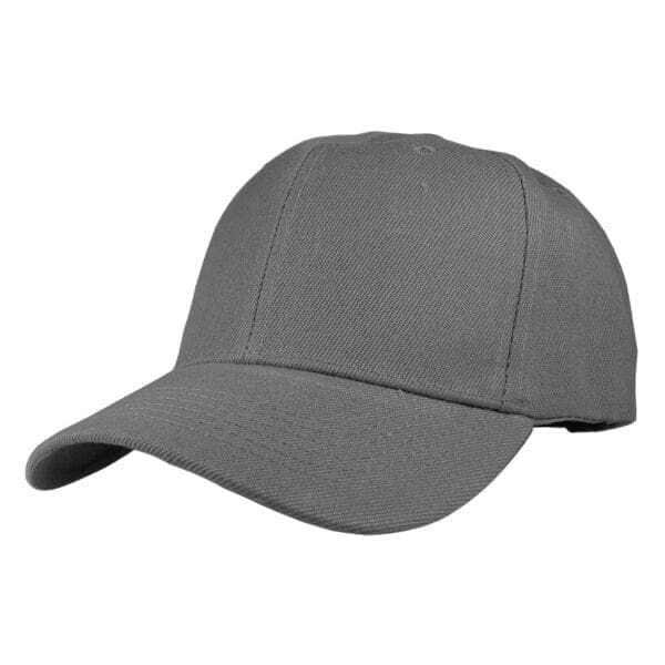 A gray hat is shown with no background.