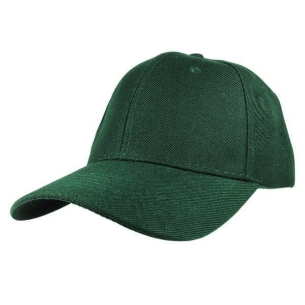 A green hat is on the ground