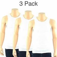 A white tank top with three different colors of shirts.