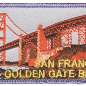 A patch of the golden gate bridge in san francisco.