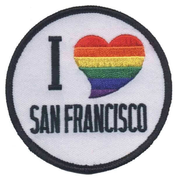 A patch that says i love san francisco