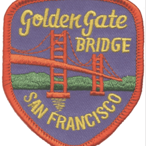 A patch of the golden gate bridge in san francisco.