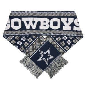 A cowboys scarf and a blanket