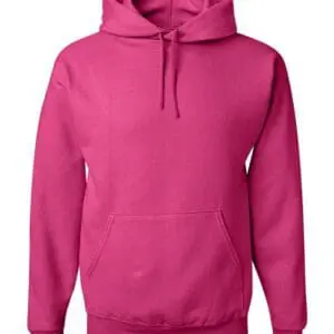 A pink hoodie with a white background