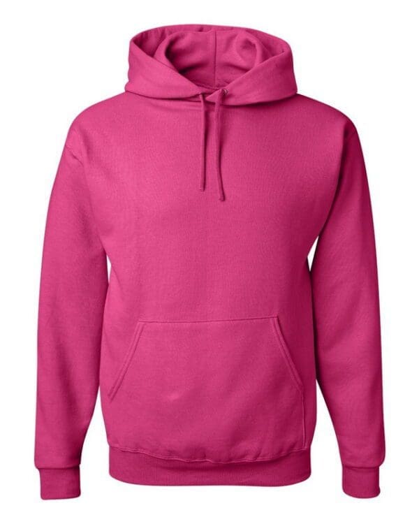 A pink hoodie with a white background