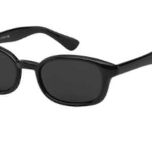 A pair of sunglasses is shown with the same color.