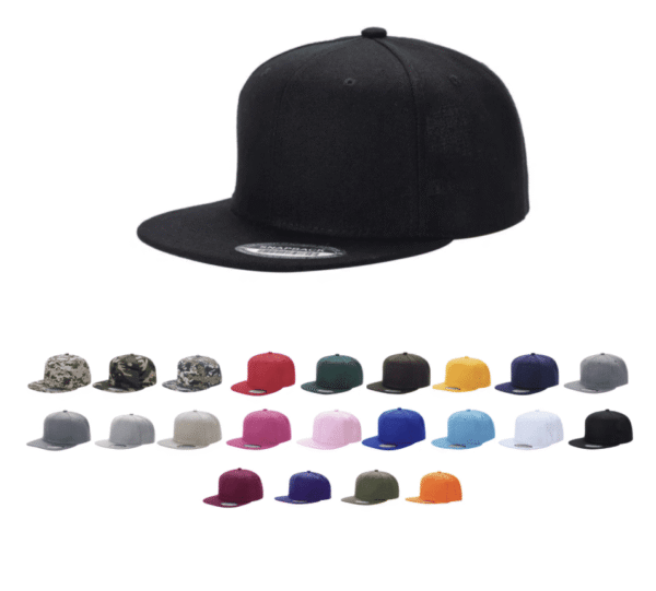 Solid Colors Flat Bill Snapback