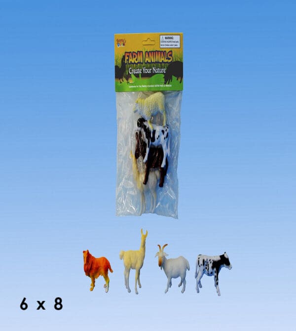 3pcs Farm Animals