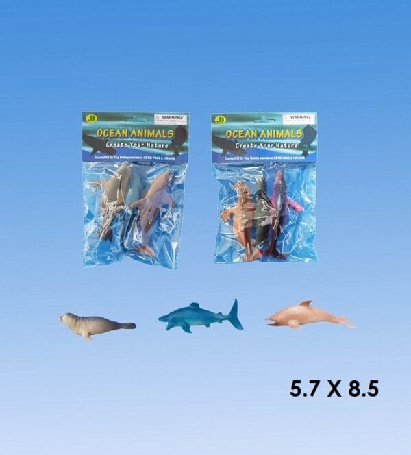 3pcs Ocean Animals