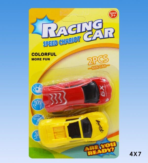 2pcs Friction Racing Cars