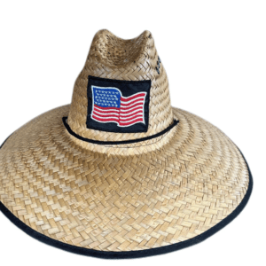 USA Flag Straw Hat