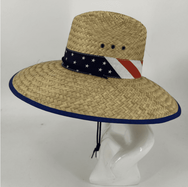 USA Straw Hat Stars N Stripes