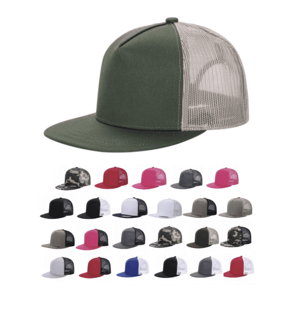 Trucker Mesh Flat Bill Snapback