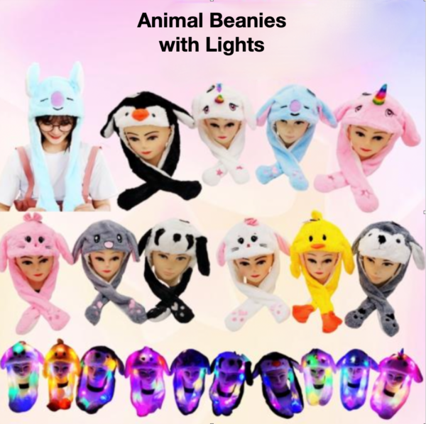 Animal Beanies with Light