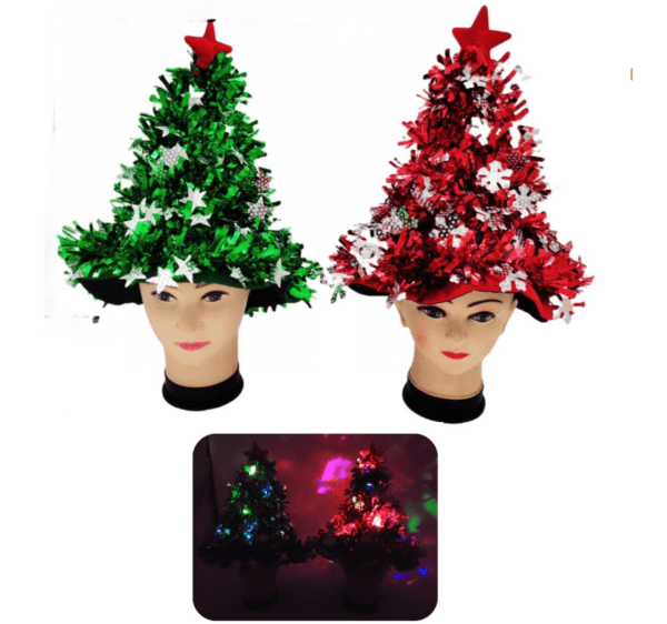 Kids Light Up Christmas Tree Hat