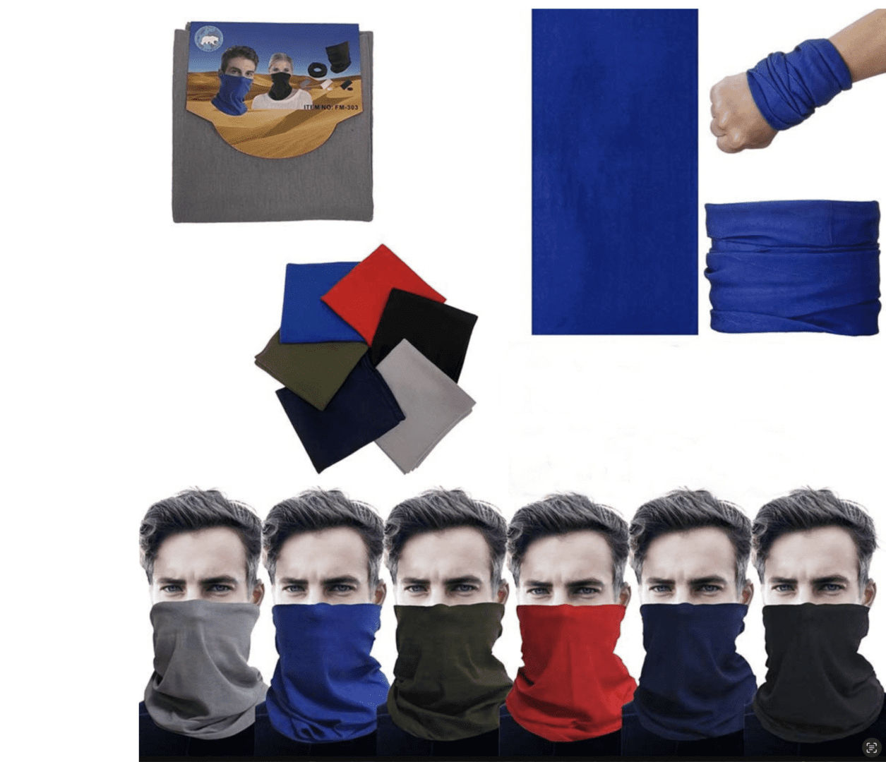 Neck Gaiters Assorted Colors