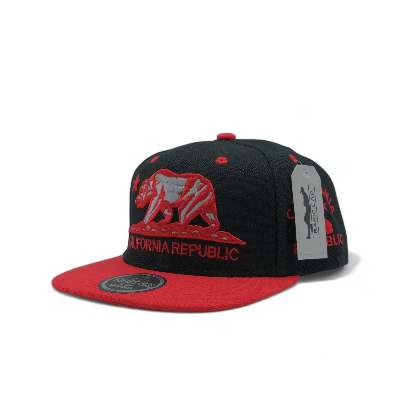 California Republic Cap Flat Bill Snapback