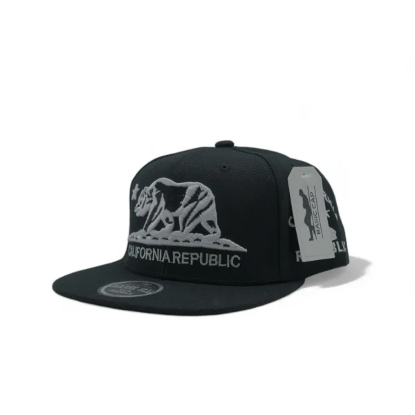 California Republic Cap Flat Bill Snapback