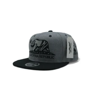 California Republic Cap Flat Bill Snapback