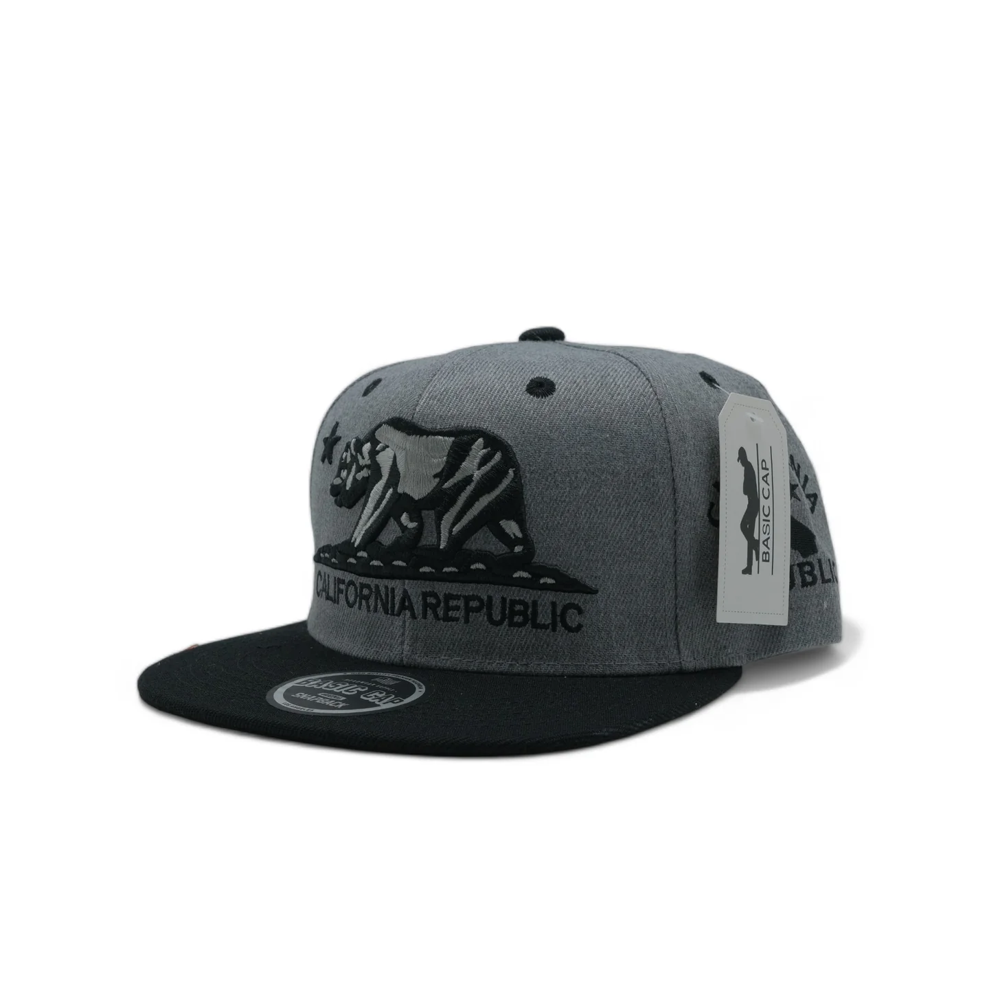 California Republic Cap Flat Bill Snapback