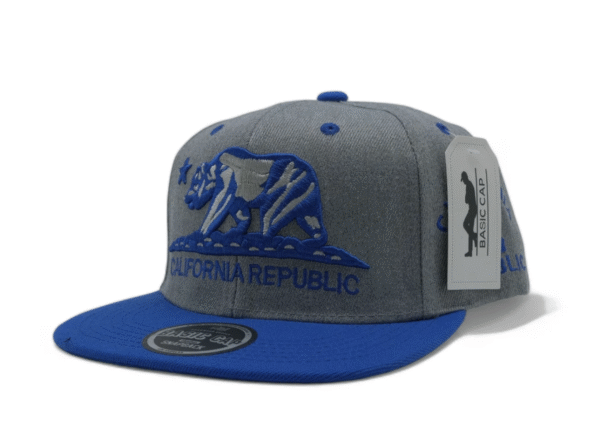 California Republic Cap Flat Bill Snapback