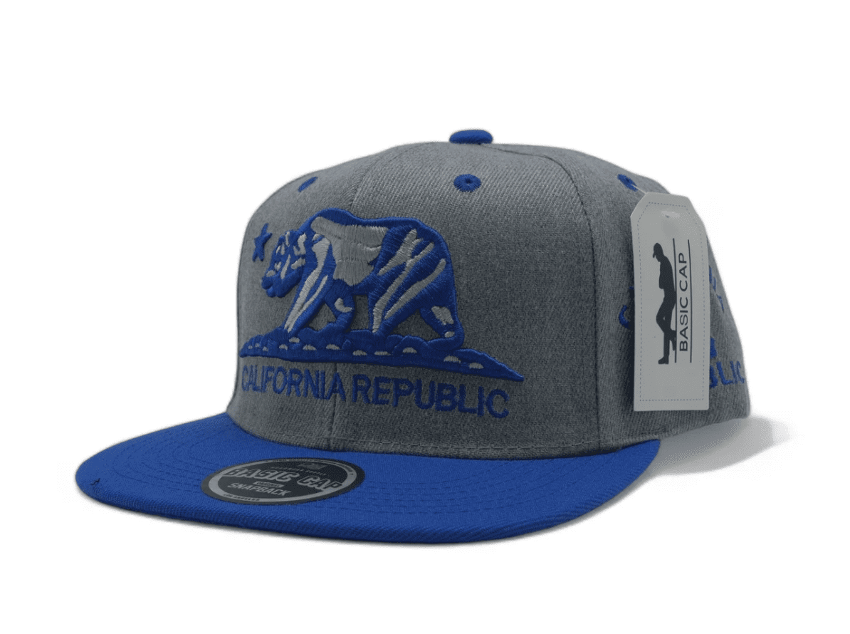 California Republic Cap Flat Bill Snapback