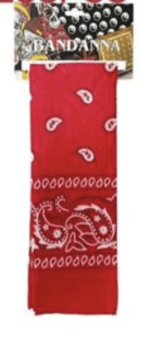 Carded Red Bandana Wholesale